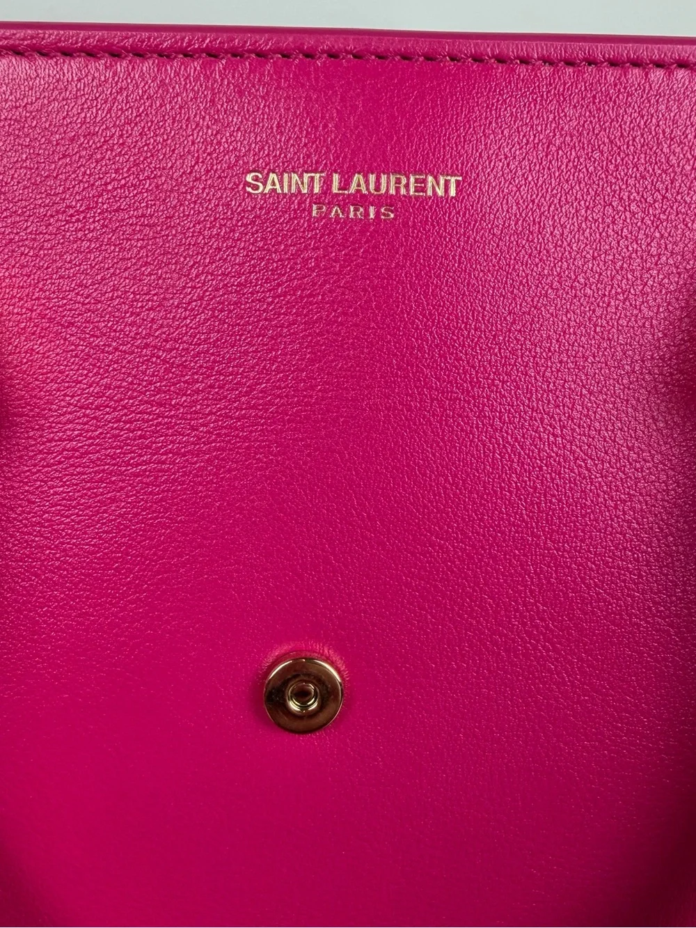 Saint Laurent Small Cabas Leather Satchel